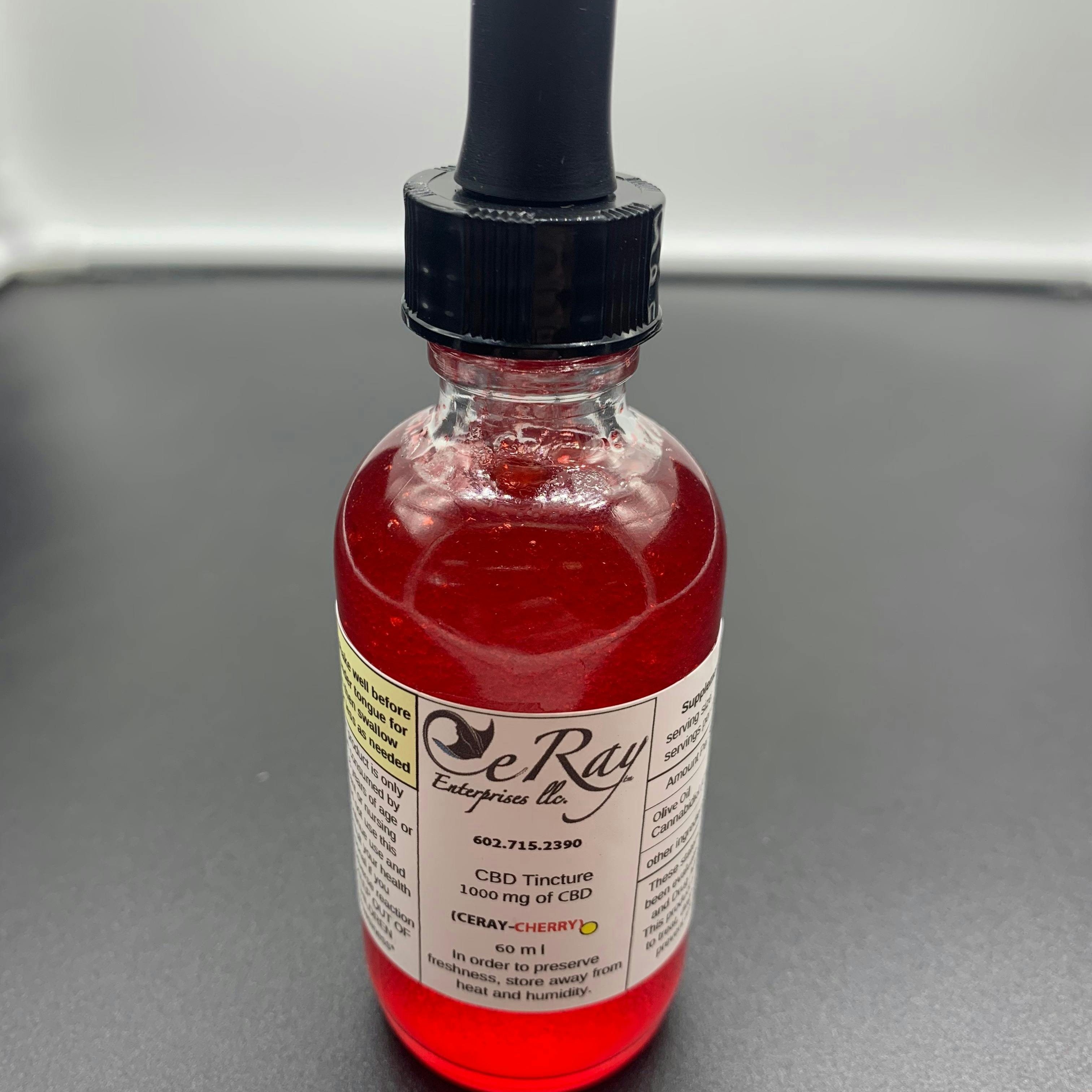 1000 MG Cherry CBD Oil Tincture